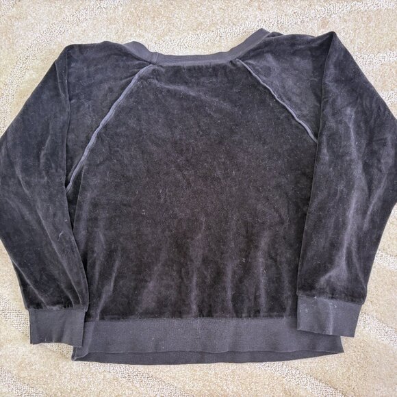 Suzie Kondi Black Velour Sweatshirt - Picture 3 of 3